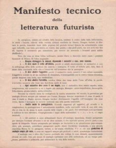 Manifesto tecnico della letteratura futurista