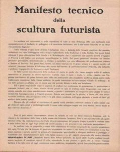 Manifesto tecnico della scultura futurista